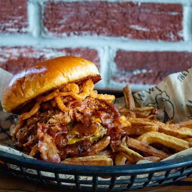 World Famous Original Smokehouse Burger.