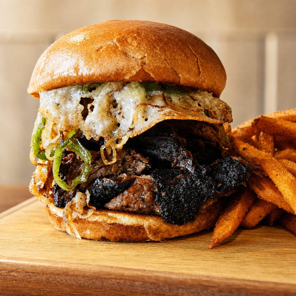 Brisket Cheese Steak.