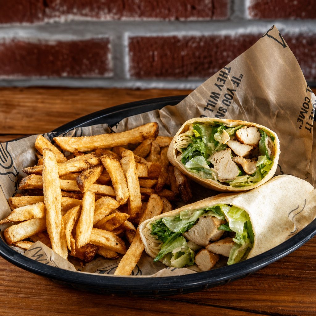 Chicken Ceasar Wrap.
